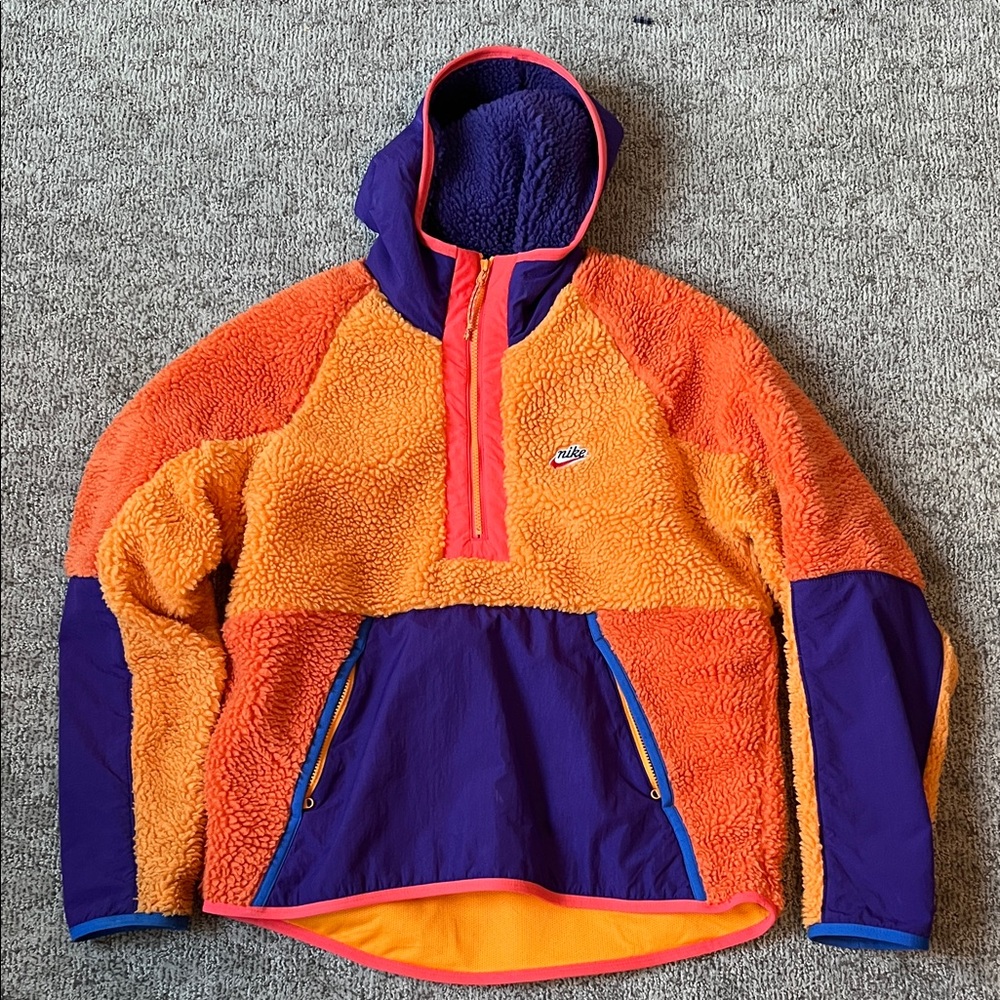 Nike Vibrant Orange and Purple Hoodie
